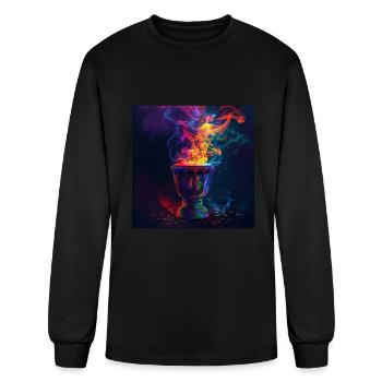 Drums - Men's Long Sleeve T-Shirt - black - Front