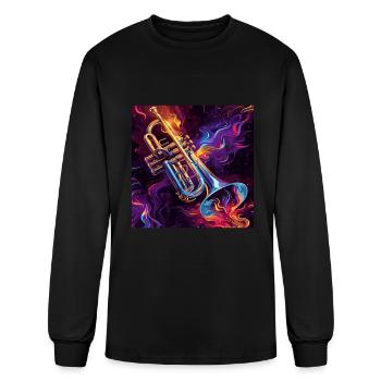 Trumpet - Men's Long Sleeve T-Shirt - black - Front