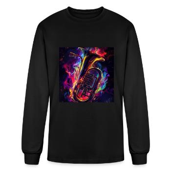 Tuba - Men's Long Sleeve T-Shirt - black - Front