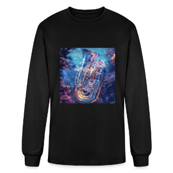 Tuba - Men's Long Sleeve T-Shirt - black - Front