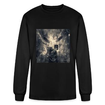 Drums - Men's Long Sleeve T-Shirt - black - Front