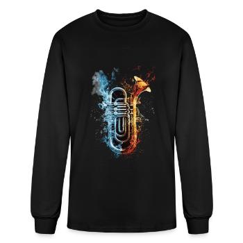 Tuba - Men's Long Sleeve T-Shirt - black - Front