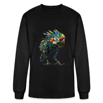 Parrot - Men's Long Sleeve T-Shirt - black - Front