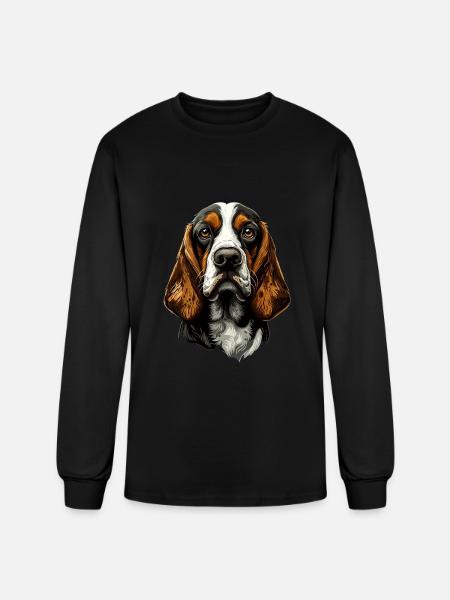 Basset Hound - Men's Long Sleeve T-Shirt - black
