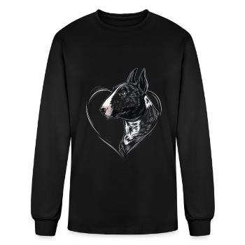 Bull Terrier - Men's Long Sleeve T-Shirt - black - Front