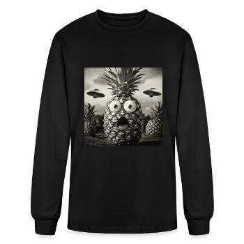 Pineapple - Men's Long Sleeve T-Shirt - black - Front
