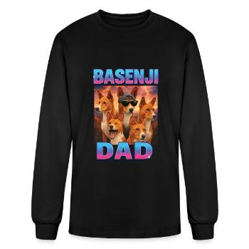 Basenji - Men's Long Sleeve T-Shirt - black - Front