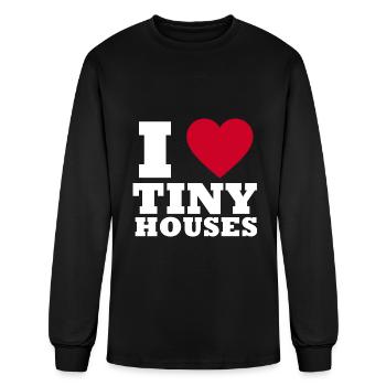 I love Tiny Houses - Men's Long Sleeve T-Shirt - black - Front