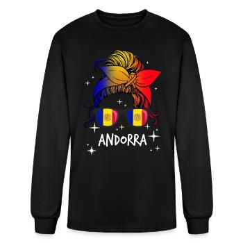 Andorra - Men's Long Sleeve T-Shirt - black - Front
