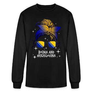 Bosnia and Herzegovina - Men's Long Sleeve T-Shirt - black - Front