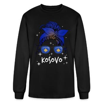 Kosovo - Men's Long Sleeve T-Shirt - black - Front