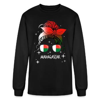 Madagascar - Men's Long Sleeve T-Shirt - black - Front