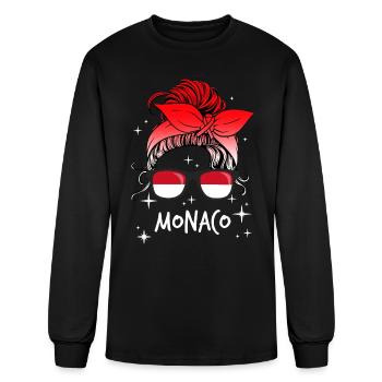 Monaco - Men's Long Sleeve T-Shirt - black - Front