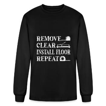 Carpet Installer Contractor Floor Installation - Men's Long Sleeve T-Shirt - black - Front