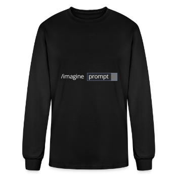 Imagine prompt Midjourney - Men's Long Sleeve T-Shirt - black - Front