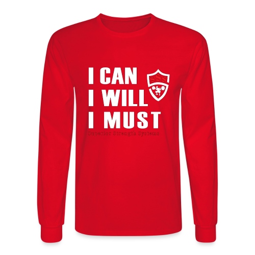 I can I will I must - Men's Long Sleeve T-Shirt