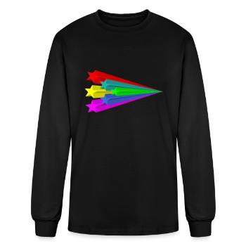Shooting star's Tshirt - Men's Long Sleeve T-Shirt - black - Front