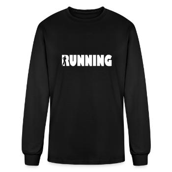Running Runner Run - Men's Long Sleeve T-Shirt - black - Front