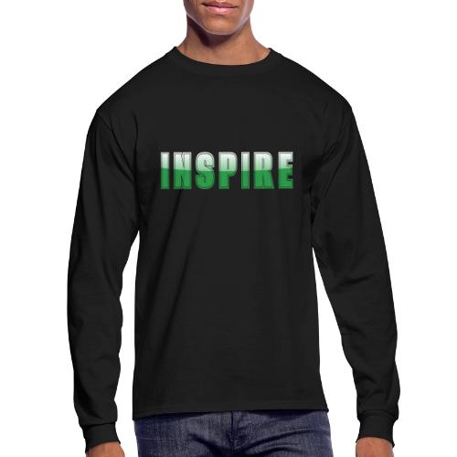 Inspire Word Art Design - Men's Long Sleeve T-Shirt