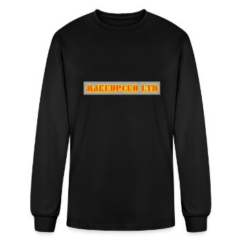 makeupceo ltd logo 126 - Men's Long Sleeve T-Shirt - black - Front