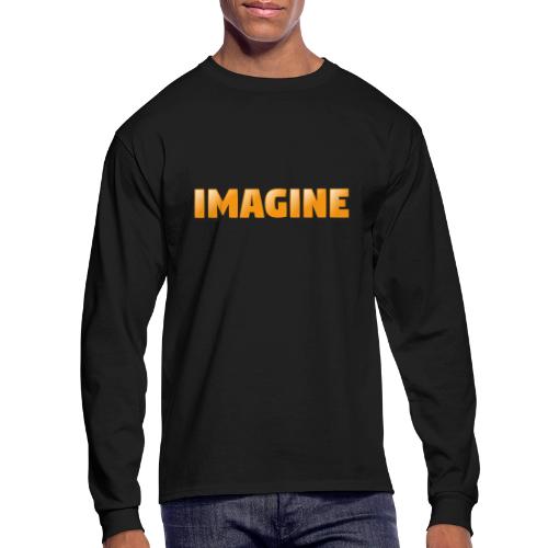 Imagine Word Art – Creative Gradient Design - Men's Long Sleeve T-Shirt