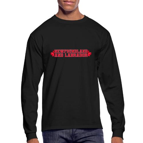 Newfoundland and Labrador with maple leaf - Men's Long Sleeve T-Shirt