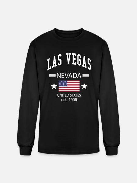 Las Vegas - Men's Long Sleeve T-Shirt - black
