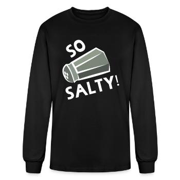 So Salty - Men's Long Sleeve T-Shirt - black - Front