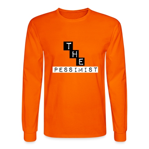 The pessimist Abstract Design - Men's Long Sleeve T-Shirt
