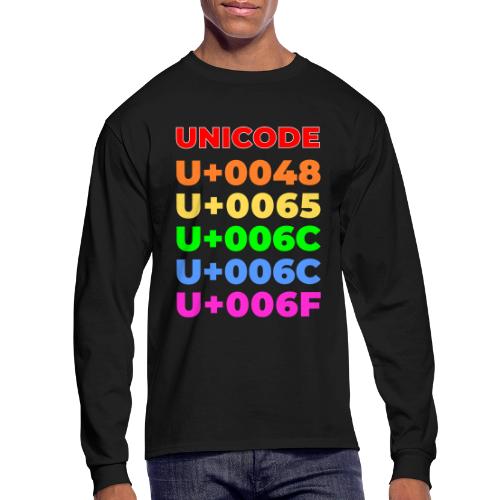 Hello, in unicode - Men's Long Sleeve T-Shirt