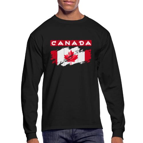 Canada, Inspired by the Canadian flag - Men's Long Sleeve T-Shirt