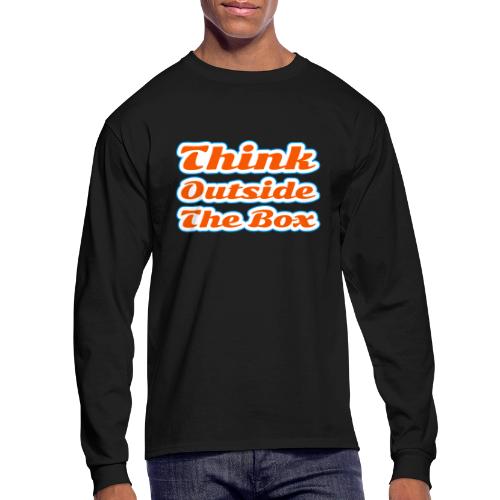 Think Outside the Box — Creative Mindset Script - Men's Long Sleeve T-Shirt