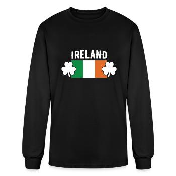 Ireland Flag - Men's Long Sleeve T-Shirt - black - Front