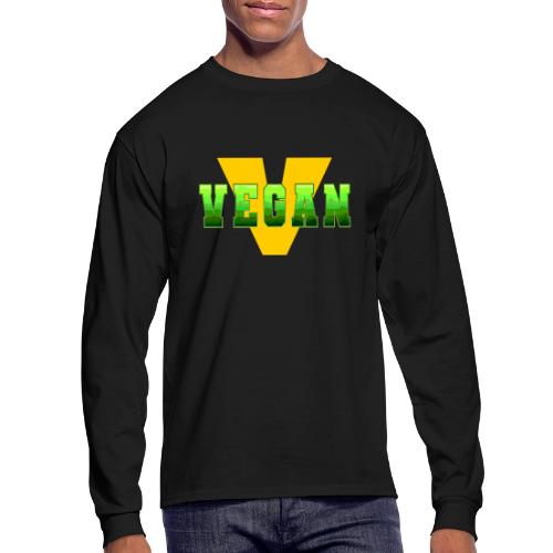 Vegan Energy V - Men's Long Sleeve T-Shirt