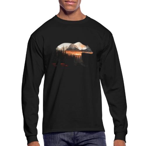 Canada Bear: fiery tones - Men's Long Sleeve T-Shirt
