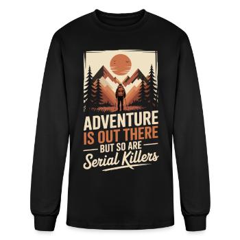 Adventure Is Out There Serial Killers - Men's Long Sleeve T-Shirt - black - Front