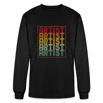 Vintage Artist - Men's Long Sleeve T-Shirt - black - Front