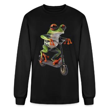 Red-Eyed Tree Frog - Men's Long Sleeve T-Shirt - black - Front