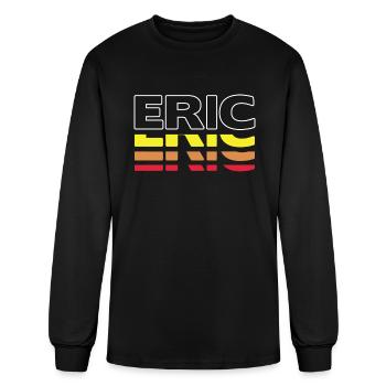 Eric First Name Funny Vintage Sunset Eric - Men's Long Sleeve T-Shirt - black - Front