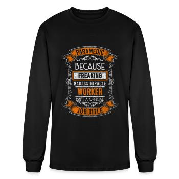 Paramedics Ambulance Paramedic - Men's Long Sleeve T-Shirt - black - Front