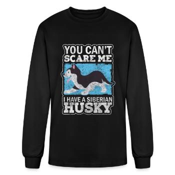 Dog Sled Dog Dog Trainer Dog School - Men's Long Sleeve T-Shirt - black - Front
