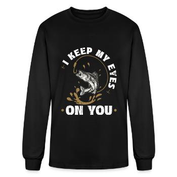 Walleye Fishing Lures Fisherman - Men's Long Sleeve T-Shirt - black - Front