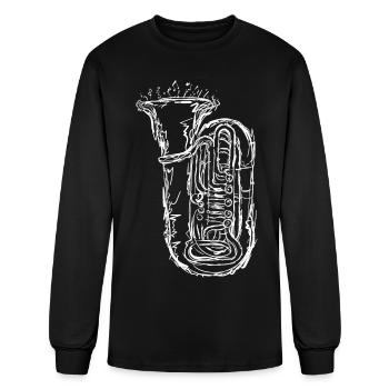 Tuba - Men's Long Sleeve T-Shirt - black - Front