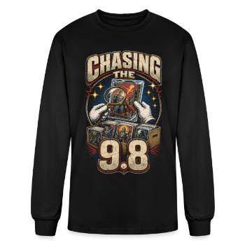 Comic Collector Chasing The 9.8 - Men's Long Sleeve T-Shirt - black - Front