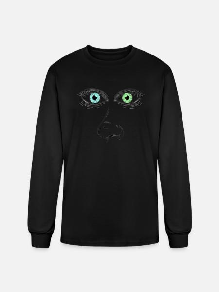 Beautiful Face - Men's Long Sleeve T-Shirt - black