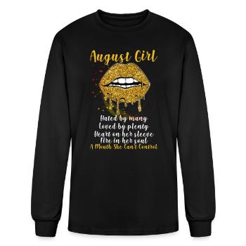 August Girl - Men's Long Sleeve T-Shirt - black - Front