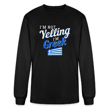 Greece - Men's Long Sleeve T-Shirt - black - Front