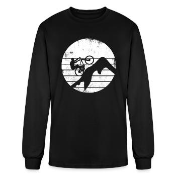 Mountain Biker - Men's Long Sleeve T-Shirt - black - Front