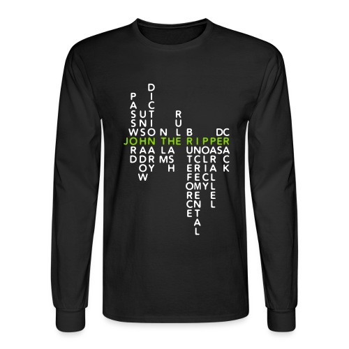 John The Ripper Crossword (II) - Men's Long Sleeve T-Shirt