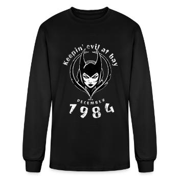 40th birthday Keepin evil at bay since 12/1984 - Men's Long Sleeve T-Shirt - black - Front